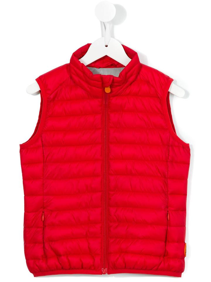 Save The Duck Kids Padded Vest, Boy's, Size: 12 Yrs, Red