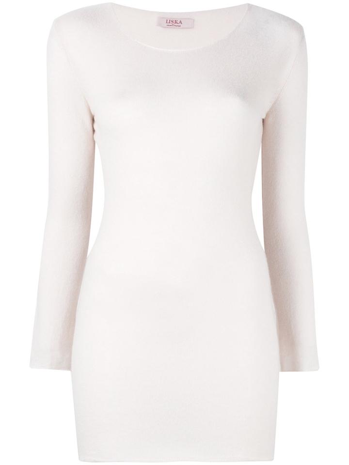 Liska - Round Neck Jumper - Women - Silk/cashmere - L, Nude/neutrals, Silk/cashmere