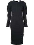Victoria Beckham Longsleeved Fitted Dress - Black