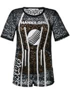 Stella Mccartney - Embroidered Lace T-shirt - Women - Cotton/polyamide/polyester/spandex/elastane - 44, Women's, Black, Cotton/polyamide/polyester/spandex/elastane