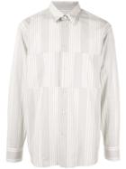 Jil Sander Mismatched Striped Shirt - Grey