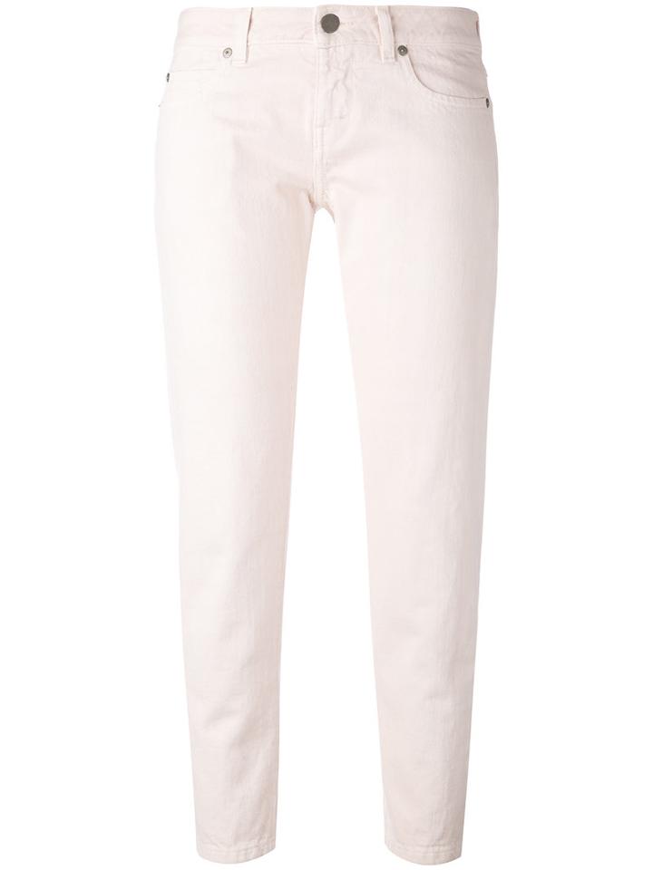 Aspesi - Skinny Cropped Jeans - Women - Cotton - 42, Pink/purple, Cotton