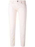Aspesi - Skinny Cropped Jeans - Women - Cotton - 42, Pink/purple, Cotton