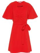 Miu Miu Faille Cady Dress - Red