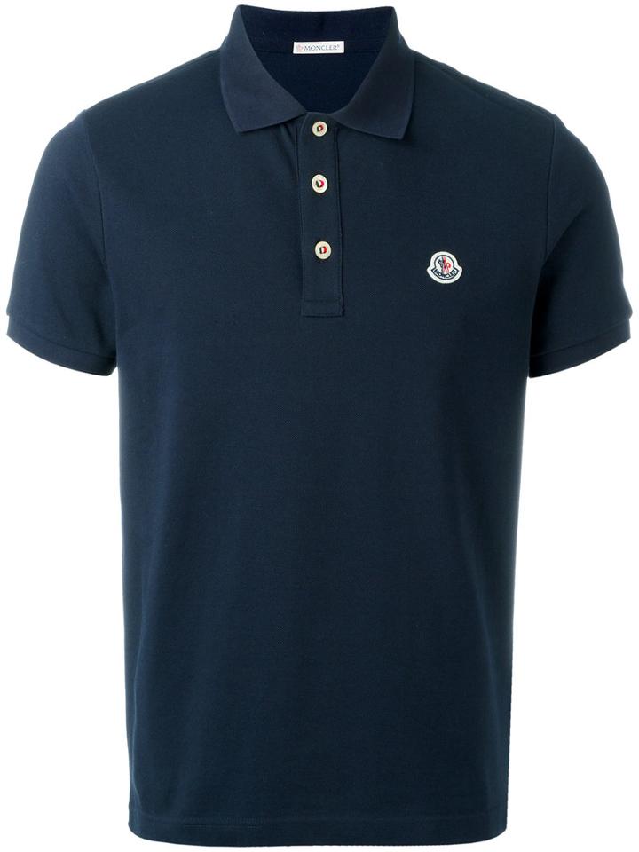 Moncler - Classic Polo Shirt - Men - Cotton - M, Blue, Cotton