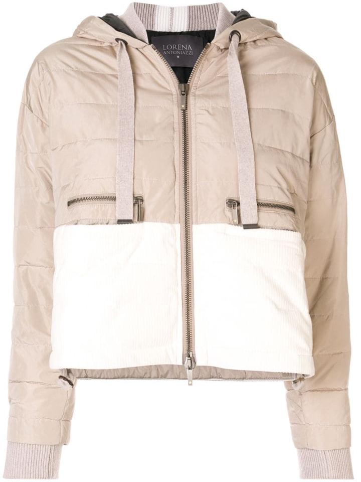 Lorena Antoniazzi Padded Contrast Jacket - Neutrals