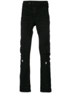 11 By Boris Bidjan Saberi Gather And Crease Effect Trousers - Black