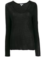 James Perse Lightweight Jersey Top - Black