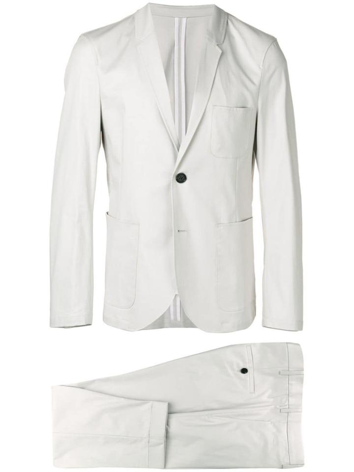 Neil Barrett Buttoned Up Formal Suit - Neutrals