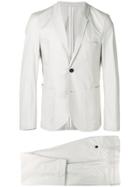 Neil Barrett Buttoned Up Formal Suit - Neutrals