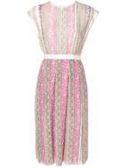 Giambattista Valli Sleeveless Floral Midi Dress - Pink