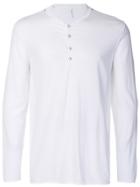 Transit Longsleeved Button T-shirt - White