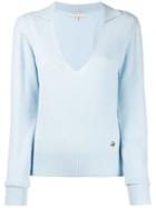 Emilio Pucci Cashmere V-neck Sweater - Blue