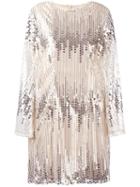 Alcoolique 'pailletes' Dress, Women's, Size: 38, Grey, Polyamide/polyester/spandex/elastane