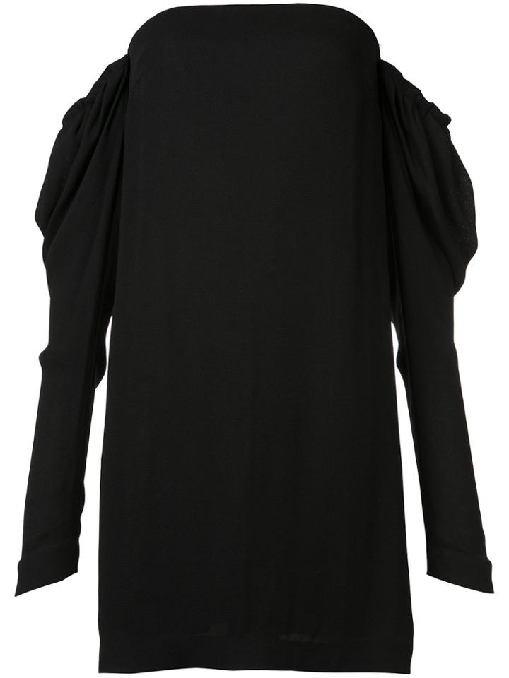 Vera Wang Off The Shoulder Shift Dress - Black