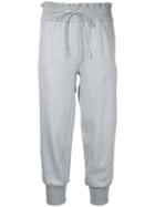 3.1 Phillip Lim - Cropped Track Pants - Women - Cotton - L, Grey, Cotton