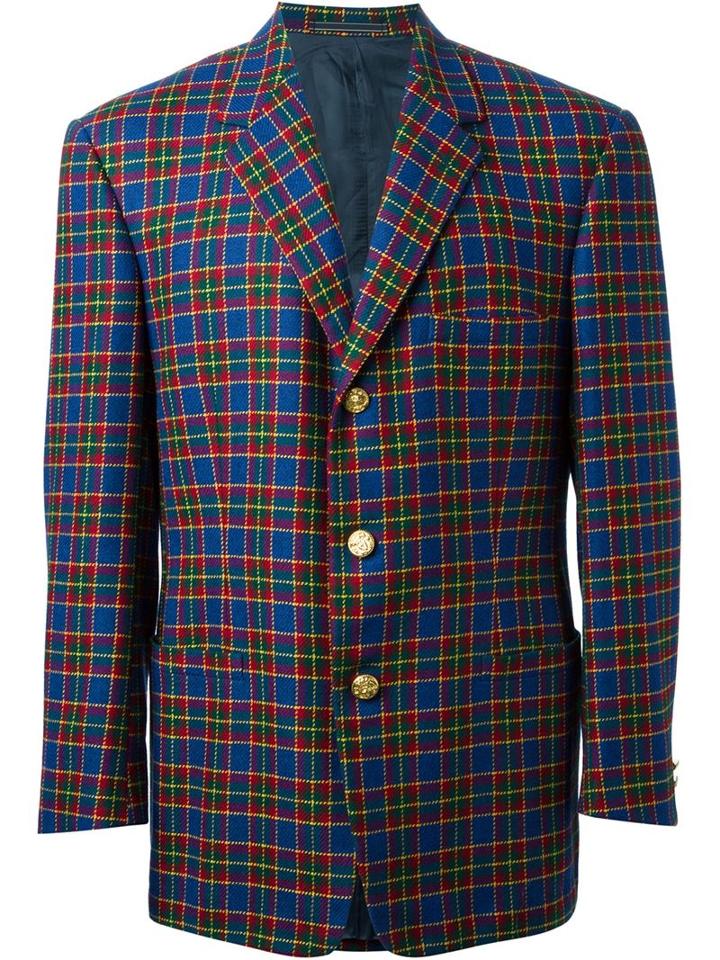 Versace Vintage Checked Blazer