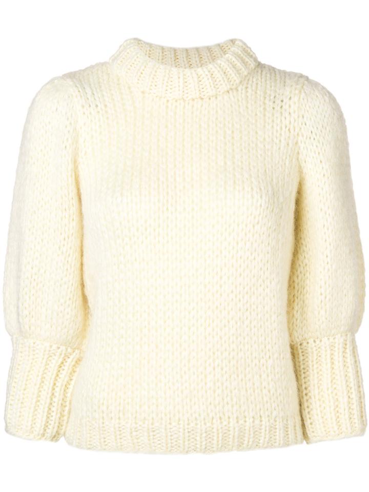 Ganni Chunky Knit Sweater - Nude & Neutrals