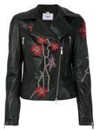 Blugirl Embroidered Biker Jacket - Black