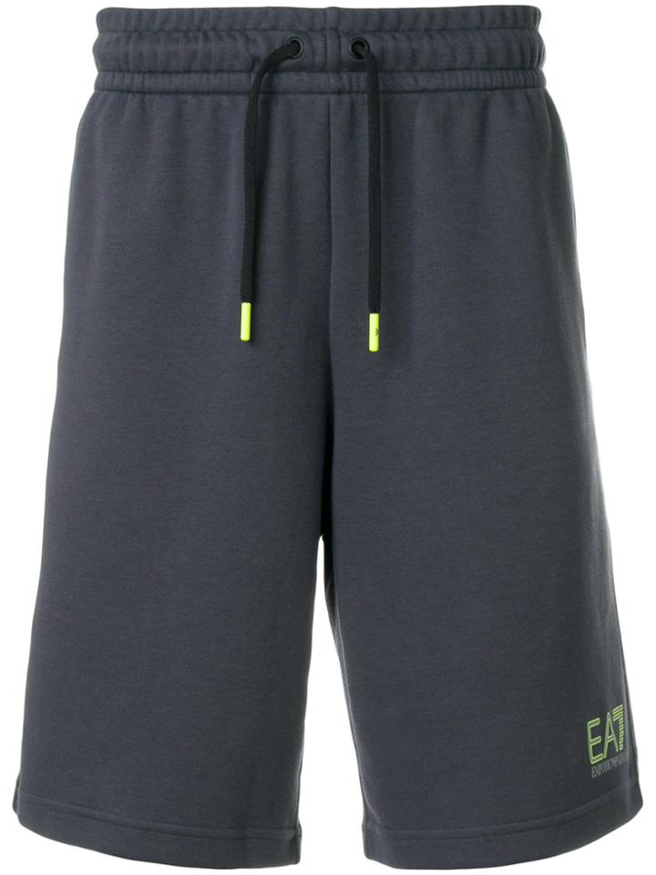 Ea7 Emporio Armani Drawstring Track Shorts - Grey