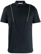 Low Brand Contrast-stripe Polo Shirt - Black