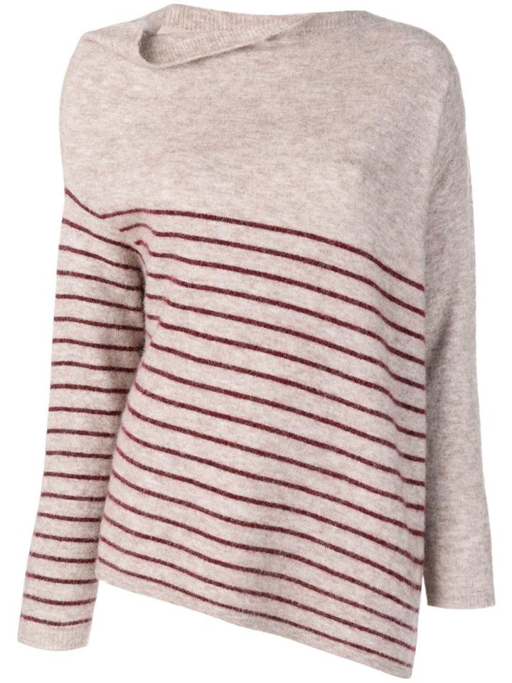 Mes Demoiselles Asymmetric Striped Jumper - Neutrals