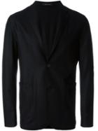 Emporio Armani Two Button Blazer, Men's, Size: 46, Black, Polyamide/wool