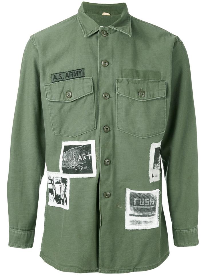 As65 Military Jacket, Men's, Size: Medium, Green, Cotton