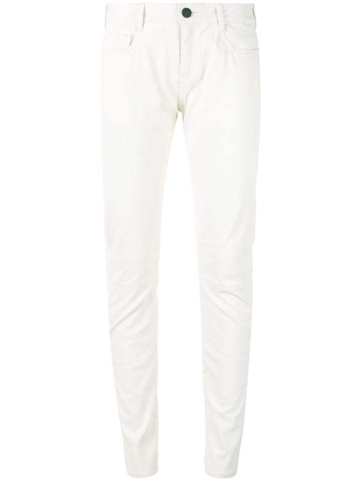 Drome - Skinny Trousers - Women - Lamb Skin - M, White, Lamb Skin