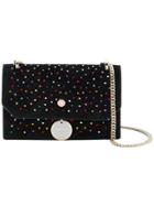 Jimmy Choo Finley Small Embellished Shoulder Bag - Black