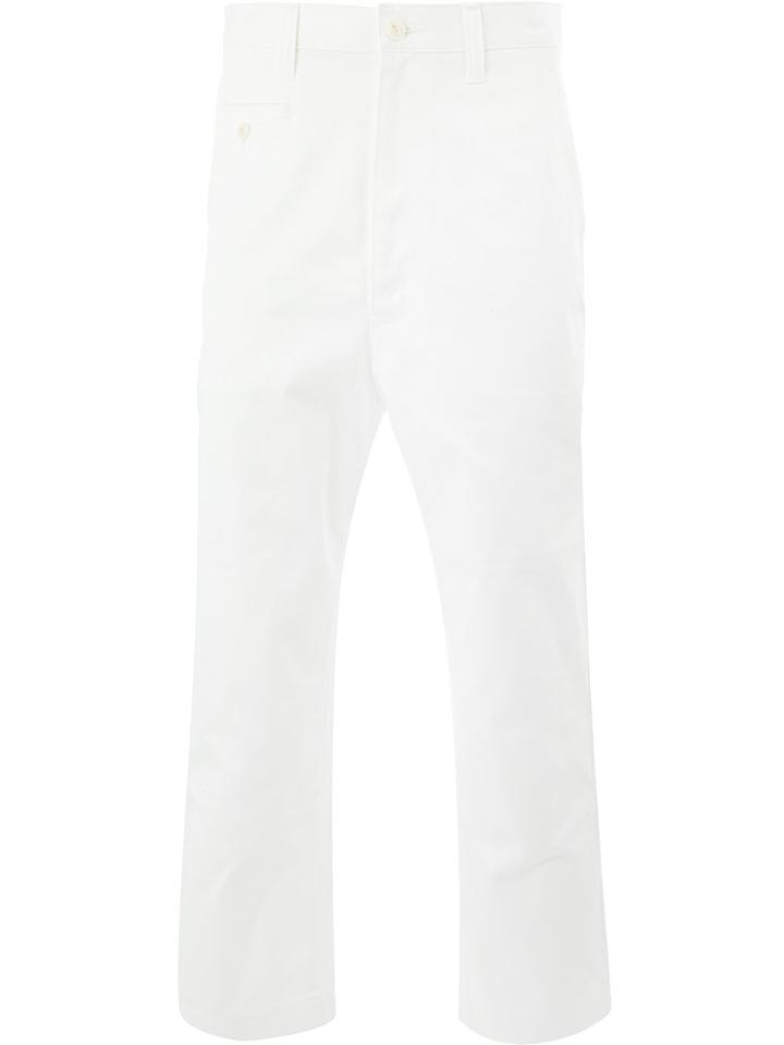 Junya Watanabe Man Cropped Jeans - White