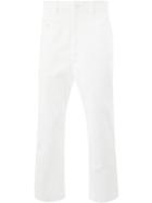 Junya Watanabe Man Cropped Jeans - White