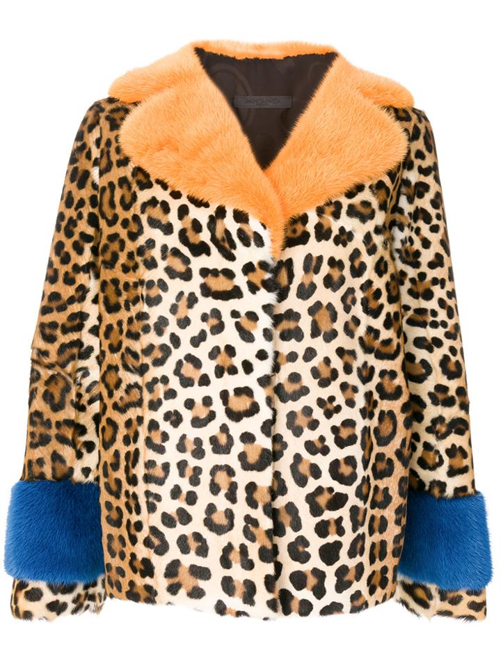 Simonetta Ravizza Leopard Print Jacket - Multicolour