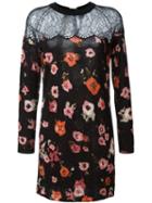 Twin-set Floral Pattern Long-sleeved Dress
