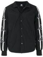 Kappa Embroidered Logos Bomber Jacket - Black