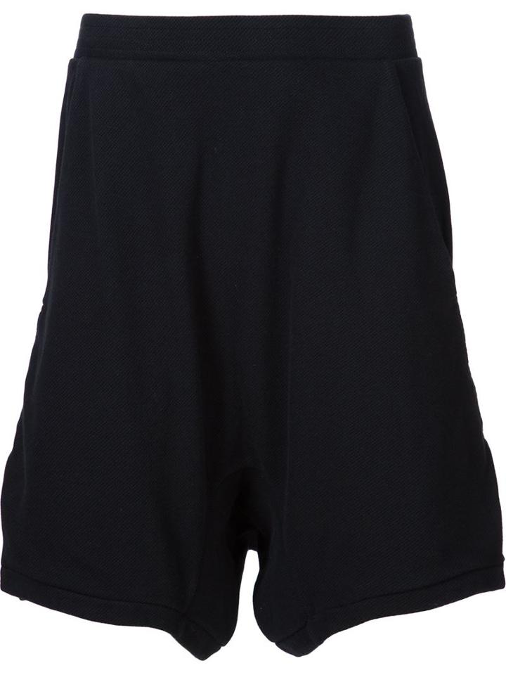 11 By Boris Bidjan Saberi Waffle Drop Crotch Shorts