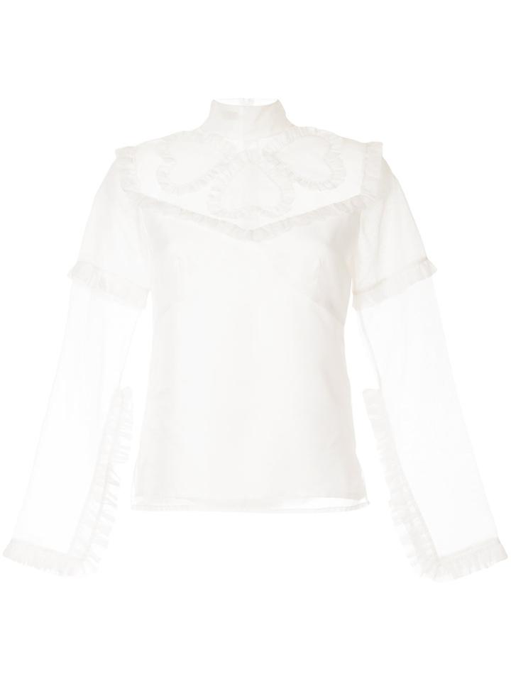 Macgraw Queen Of Hearts Blouse - White