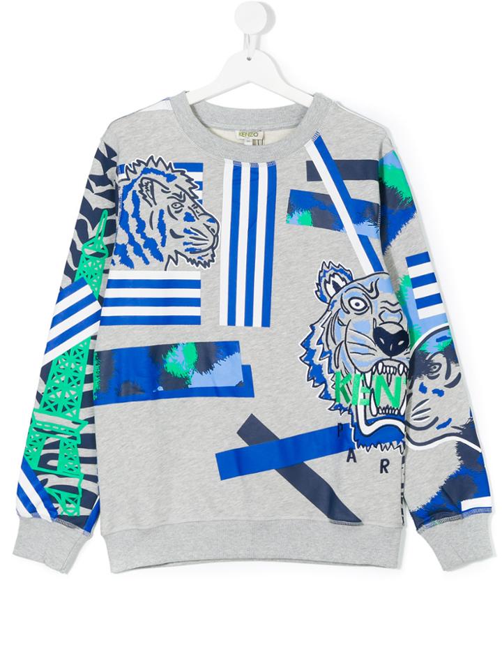 Kenzo Kids Tiger Donatelo Sweatshirt - Grey