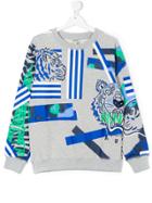 Kenzo Kids Tiger Donatelo Sweatshirt - Grey
