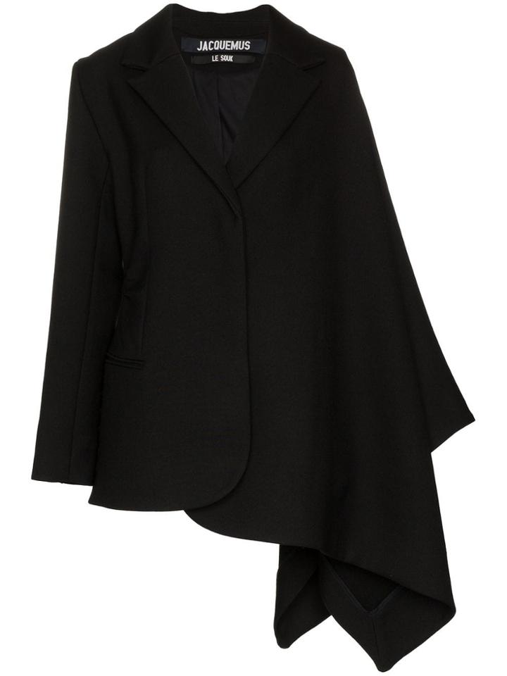 Jacquemus Jacq Ls Jkt Sb W Drp Shldr - Black