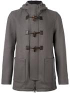 Herno Hooded Duffle Coat, Men's, Size: 52, Green, Polyamide/polyester/wool
