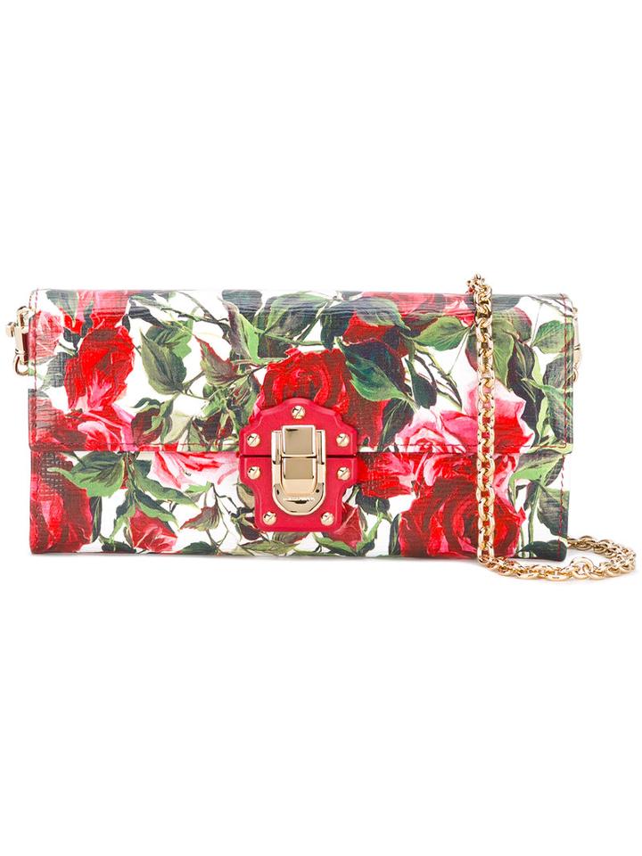 Dolce & Gabbana - Lucia Floral Crossbody Bag - Women - Calf Leather - One Size, Calf Leather