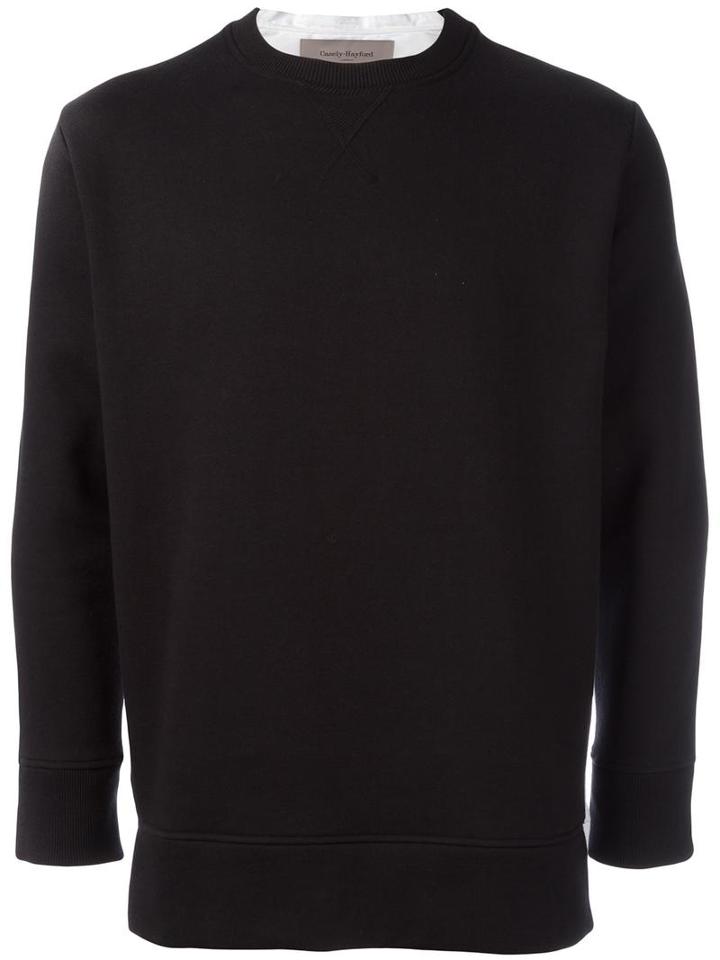 Casely-hayford Shirt Back Sweatshirt, Men's, Size: Small, Black, Cotton/polyester