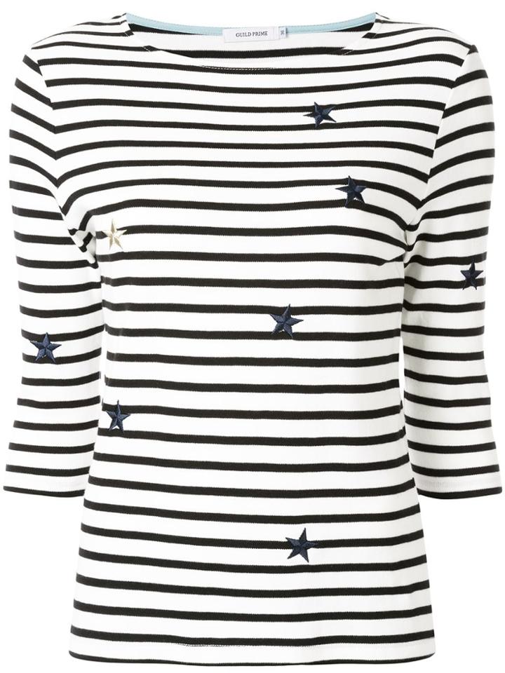Guild Prime Embroidered Stars Top - Black