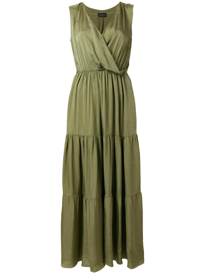 Roberto Collina Sleeveless V-neck Dress - Green