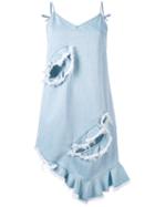 Denim Asymmetric Dress - Women - Cotton - M, Blue, Cotton, Marques'almeida