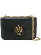 Alexander Mcqueen Insignia Satchel, Women's, Black, Leather/metal