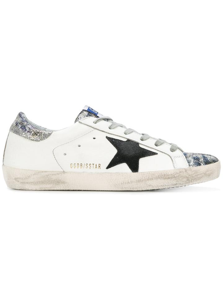 Golden Goose Deluxe Brand Glitter Superstar Sneakers - White