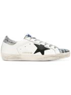 Golden Goose Deluxe Brand Glitter Superstar Sneakers - White