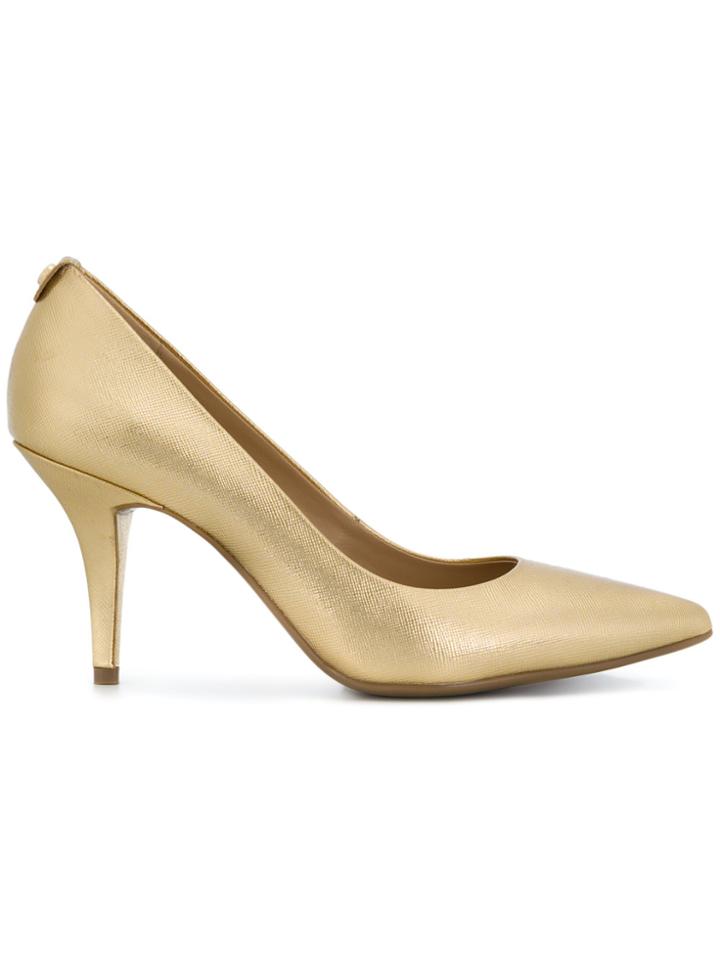 Michael Michael Kors Pointed Slip On Pumps - Nude & Neutrals